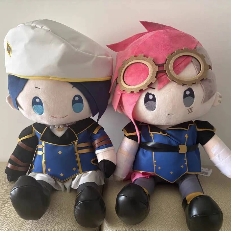 

New 40cm Arcane LOL Anime Surrounding Dolls Vi‌ Caitlyn Kiramman PP Cotton Soft Comfort Plush Toys Collection Gifts for Fan Kids