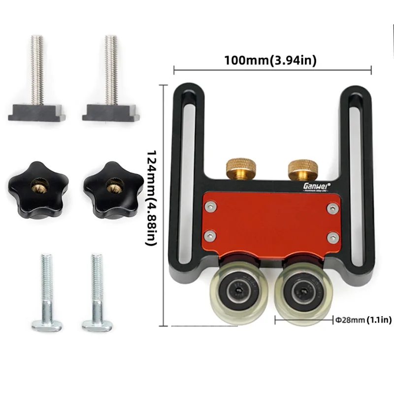 Adjustable Stock Guides - Roller Guides Feather Loc Board Multi-purpose Clear-Cut Anti Rebound Safety Pushing Auxiliary Tool