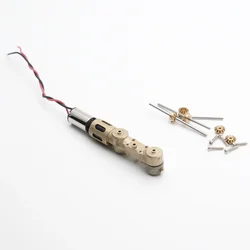 Mini 6MM Reduction Motor Gearbox 1/87 1/72 Static Modification Double Axis Gearbox DIY Model