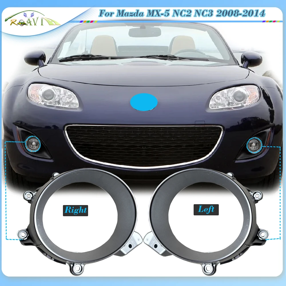 

Roavia For Mazda MX-5 NC2 NC3 2008-2014 Front Bumper Fog Light Cover Fog lamp Cover Cap Electroplating Modification Bright Frame