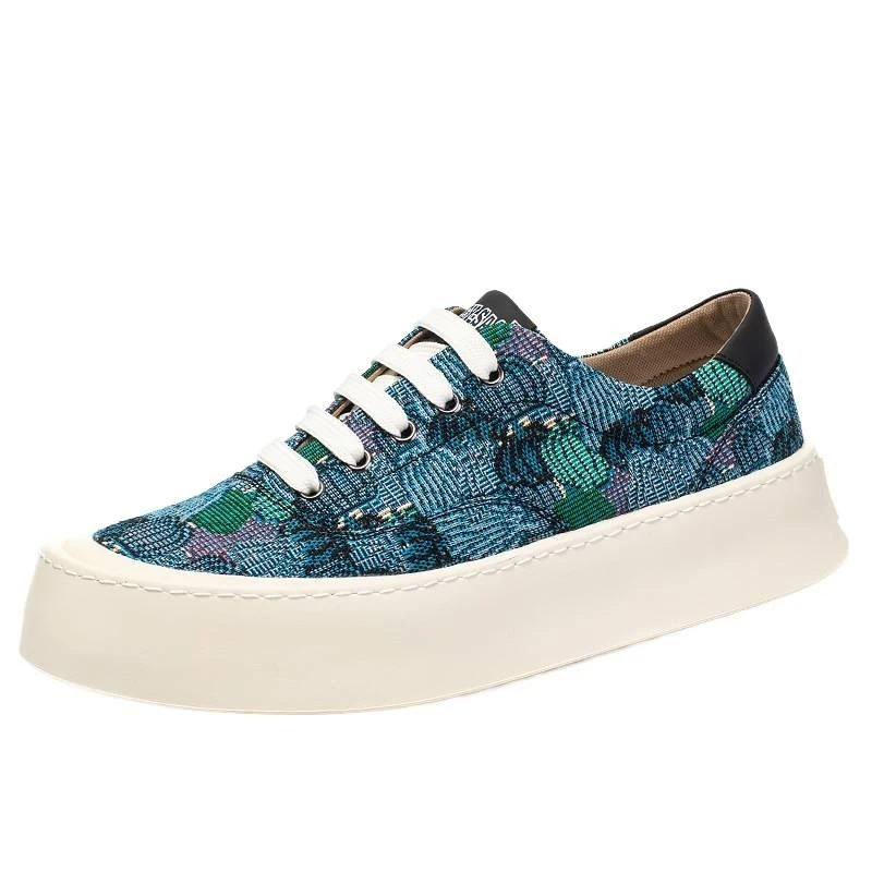 

Light Luxury Sace New Model 1991 British Style Breathable Fabric Shoes Front Lace-up Low-top Men's Casual Canvas Shoes