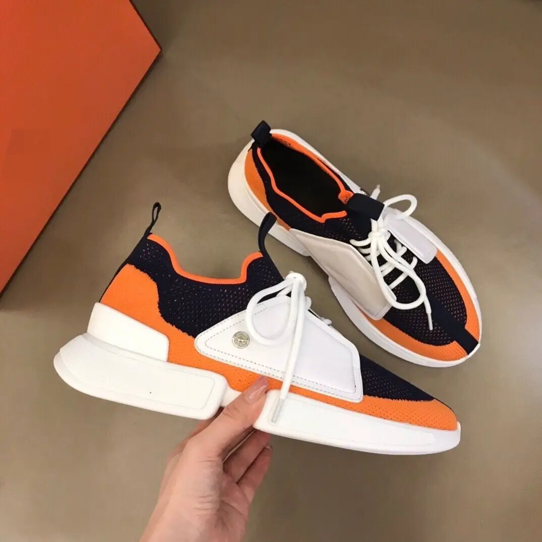 

High-End Men's Trendy Shoes, 2025 Hot Sale Knitted Splice, Lightweight Shock-Absorbing Breathable, Sports Casual & Daily Wear