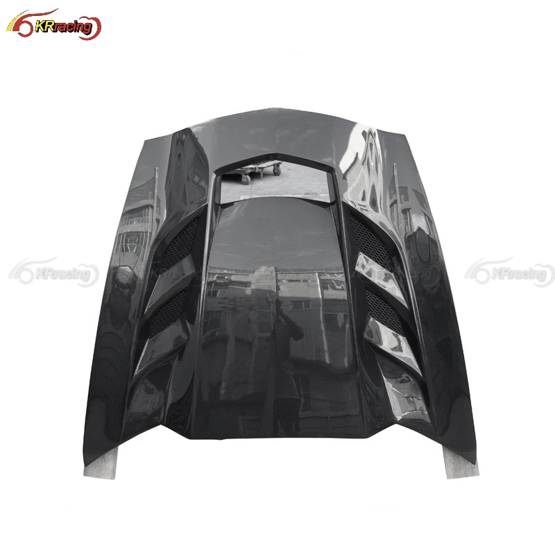 

Upgrade KR2 Style Glossy Carbon Fiber Car Hood Bonnet for Corvette C7 Z06