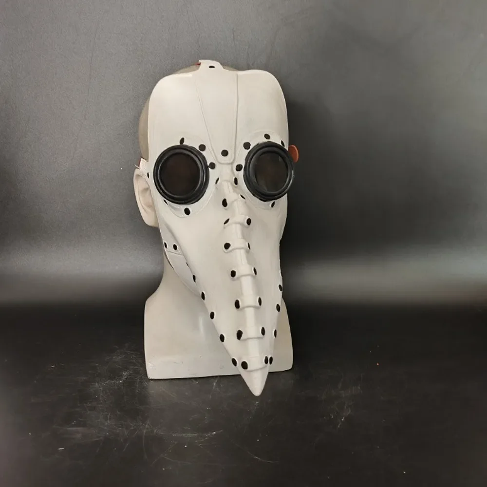 Steam Plague Beak Mask Halloween Party Punk Style Perform Crow Mouth Face Shield Ball Dress Up Role Play Beak Doctor Terror Mask
