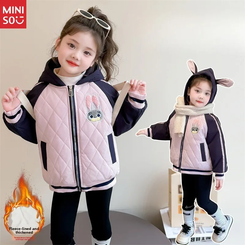 

Disney Judy Hopps Costume Hooded Jacket for Girls, Bunny Police Officer Winter Coat, Plush & Fashionable