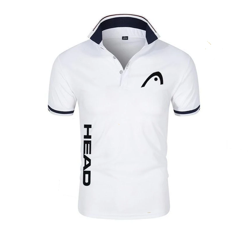 Men's breathable T-shirt Business casual POLO shirt Summer new fashion short-sleeved clothes solid color comfortable pullover