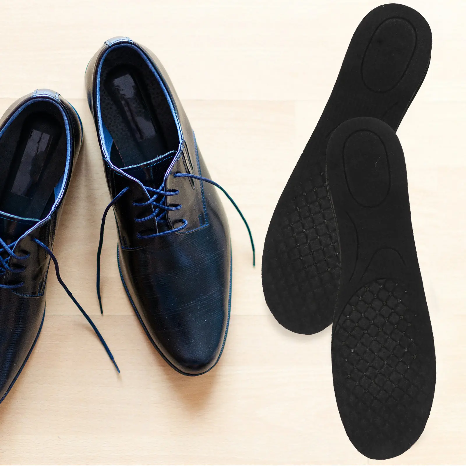 1Pair Height Increase Insoles Multilayer Detachable Comfortable Shock Absorbing Shoe Lifts for Men Women Clear Size Scale