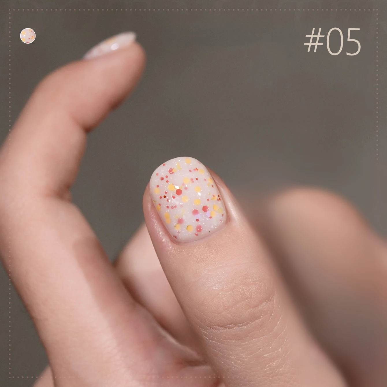 MIANEL 10ML Uroczy Lakier do Paznokci z Brokatem w Stylu Serka, Nowy Model 2025, Paznokcie z Brokatem w Stylu Lodów, Uniwersalny Zdobienie Paznokci