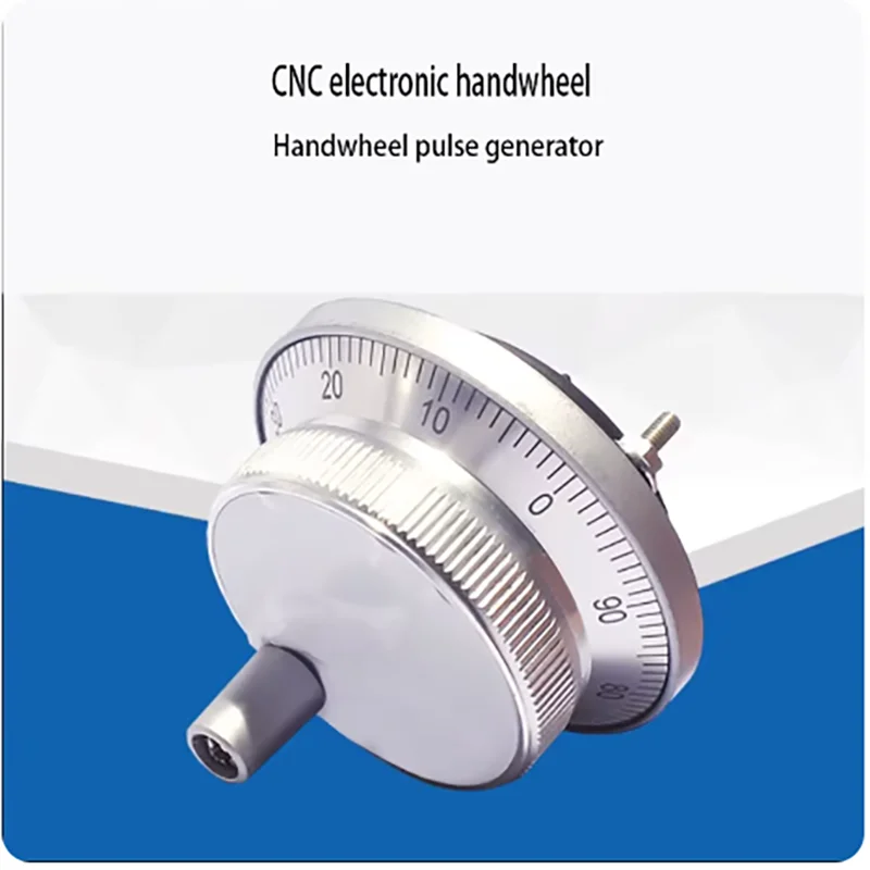 Pulser CNC koło ręczne 5V 60mm 80mm 100PPR ręczny generator impulsów koło ręczne maszyna enkoder obrotowy elektroniczny 4 piny 6 piny