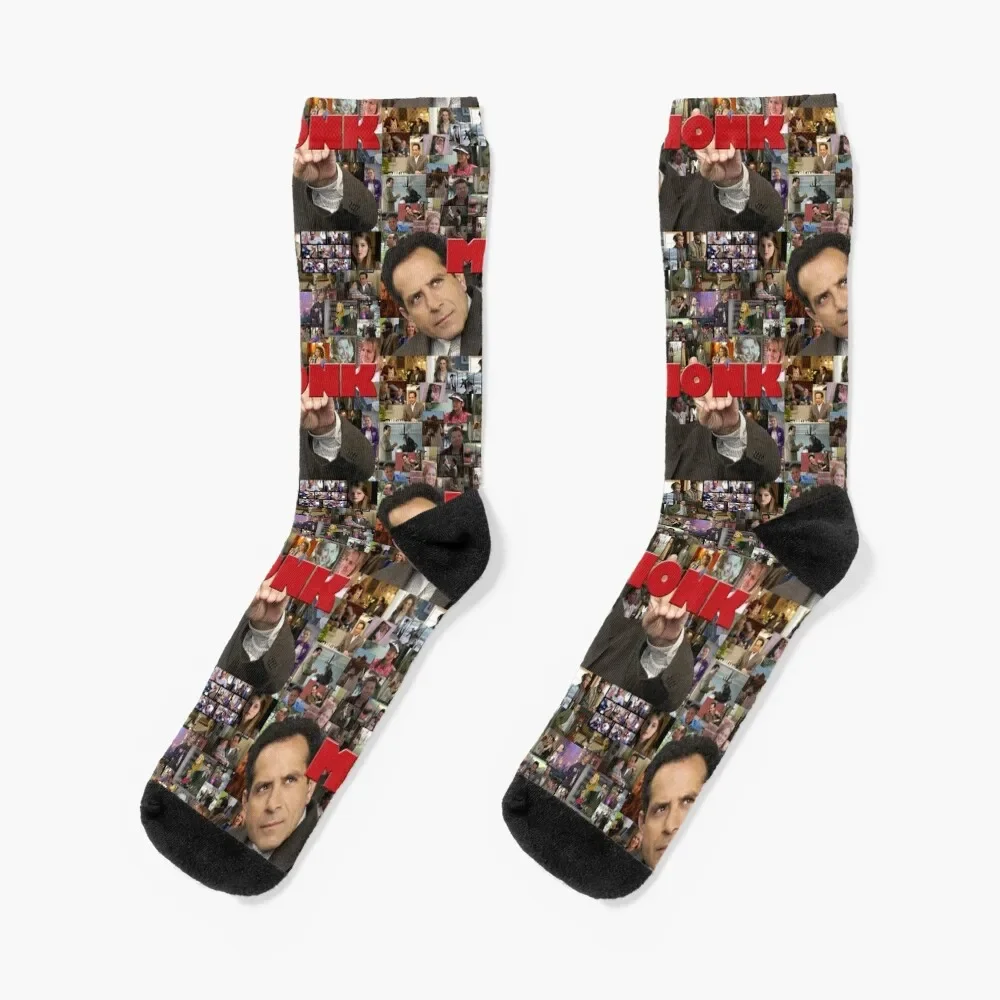 Adrian Monk Collage Socks funny gifts compression Men's Socks Luxury Women's