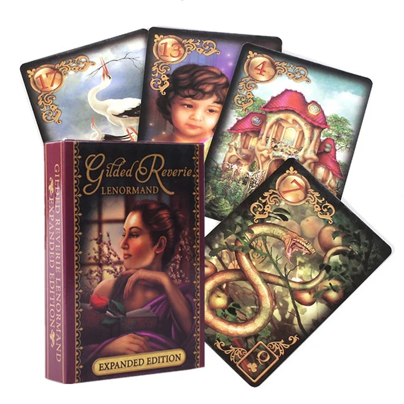 Nowe karty Reverie Lenormand Tarot talia los wróżbiarstwo karty do tarota gra planszowa z przewodnikiem Online dla dorosłych dzieci