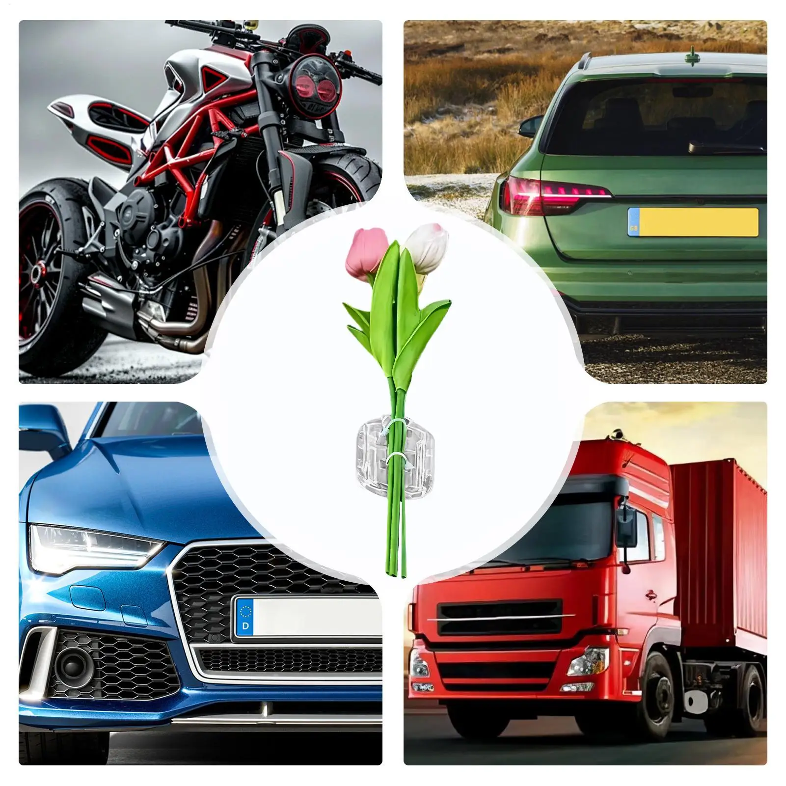 

Мини-букет цветов, устойчивый к атмосферным воздействиям, 3D романтический алфавит, наклейка с буквами, цветочные автомобильные аксессуары для стеклянных окон, автомобильная