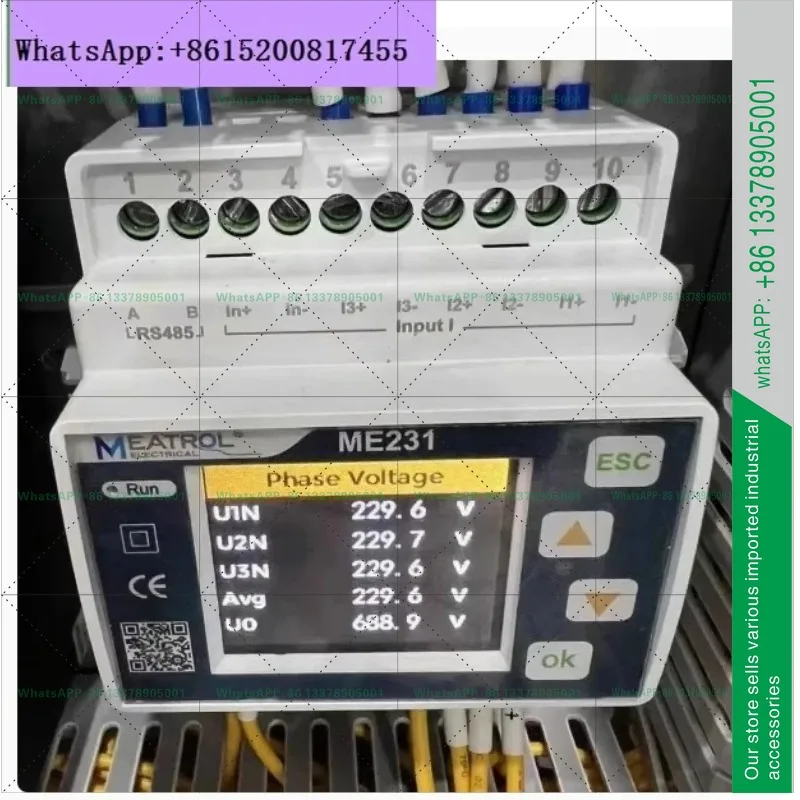 Guided Rail Meter Me231 Directly Supports Rogowski Coil Current Transformers Without Roche Coils