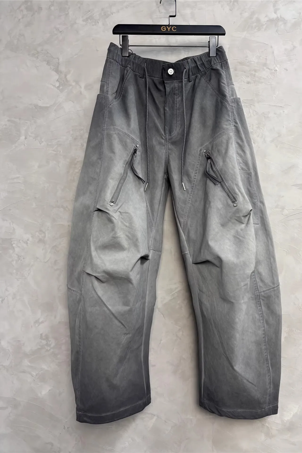 

Owen Seak Men Cargo Pants Cotton Casual Oversize Gothic Men's Sweatpants Autumn Cross Solid Loose Black Designer Long Trousers