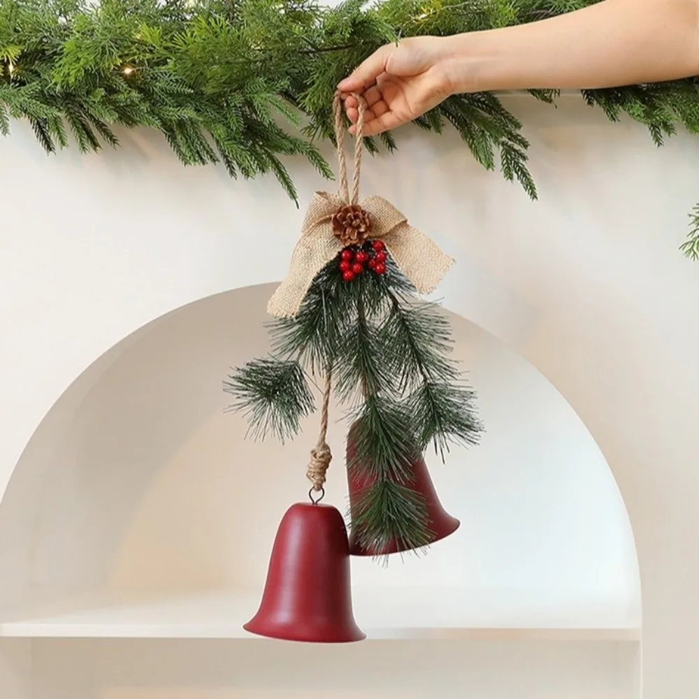 

Vintage Christmas Tree Bow Bells Wall Hanging Large Bells Christmas Chime Bells Handmade Decorative Bells Xmas Tree