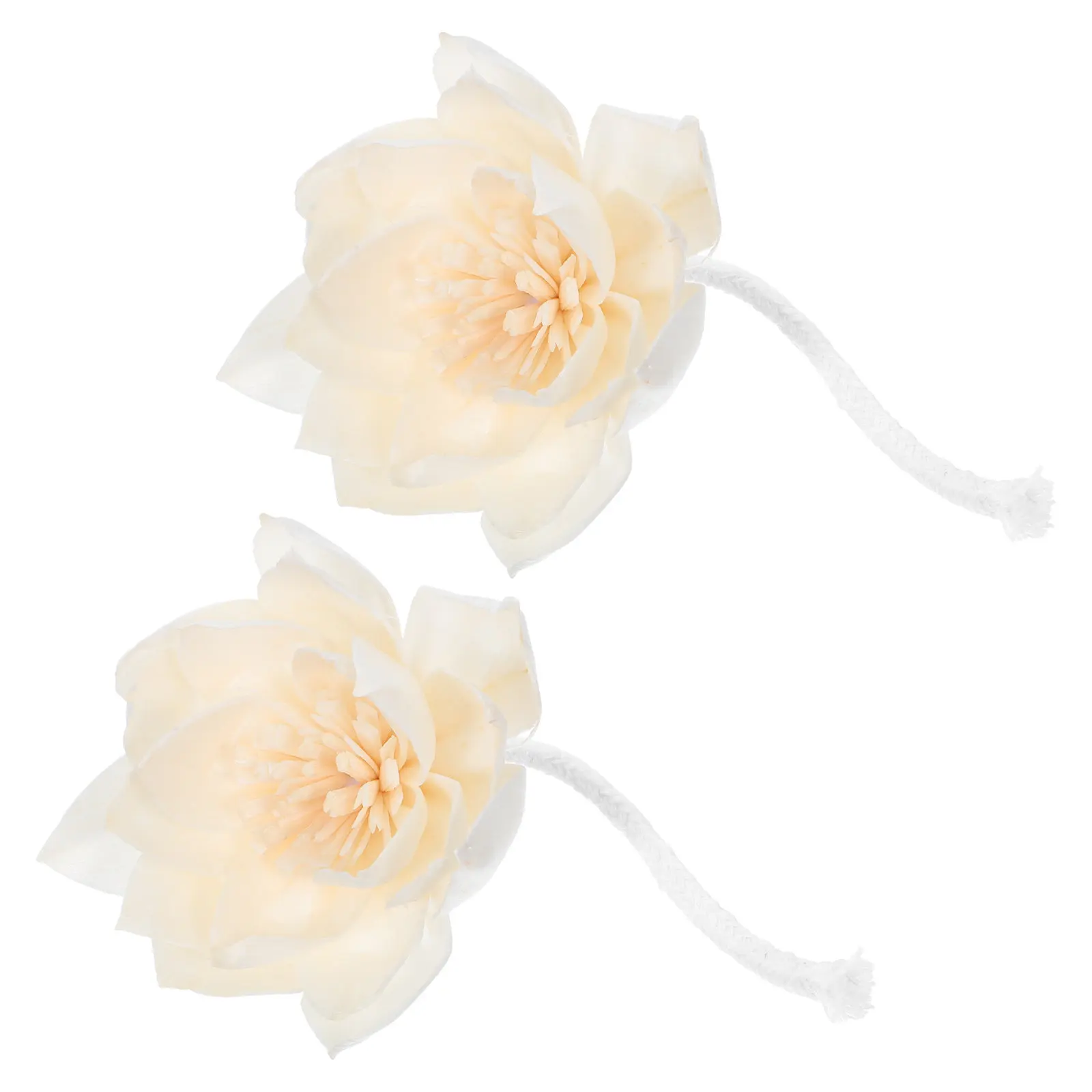 2pcs Essential Oil Diffuser Sticks Aromatherapy Decor Natural Evaporation Cotton Rope Simulated Flower Home Fragrance Bedroom
