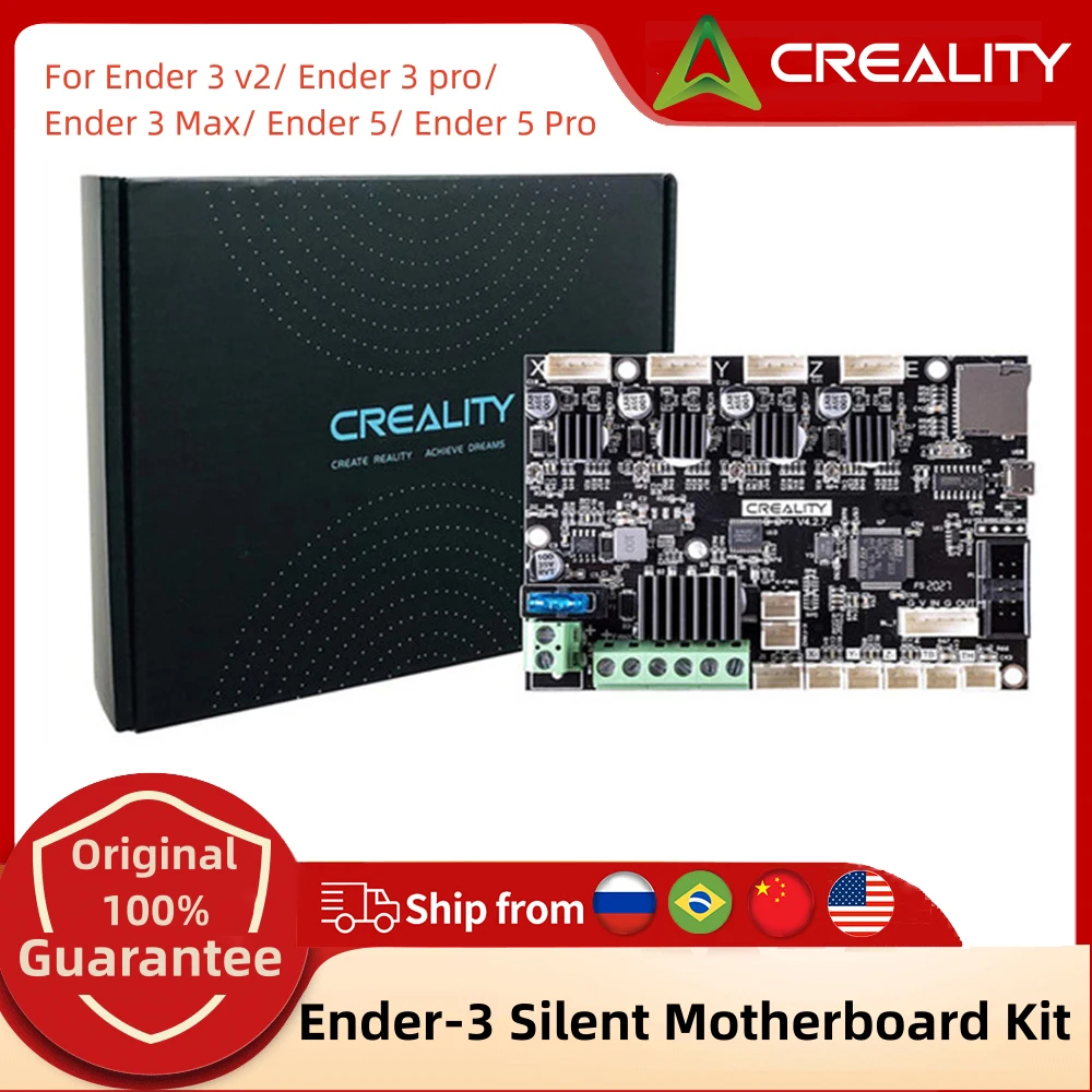 CREALITY Ender 3 Silent Motherboard Kit Upgraded 32 Bit 3D Printer Silent Board Motherboard For Ender 2 Pro/3 V2/ 3 Pro/3 Max