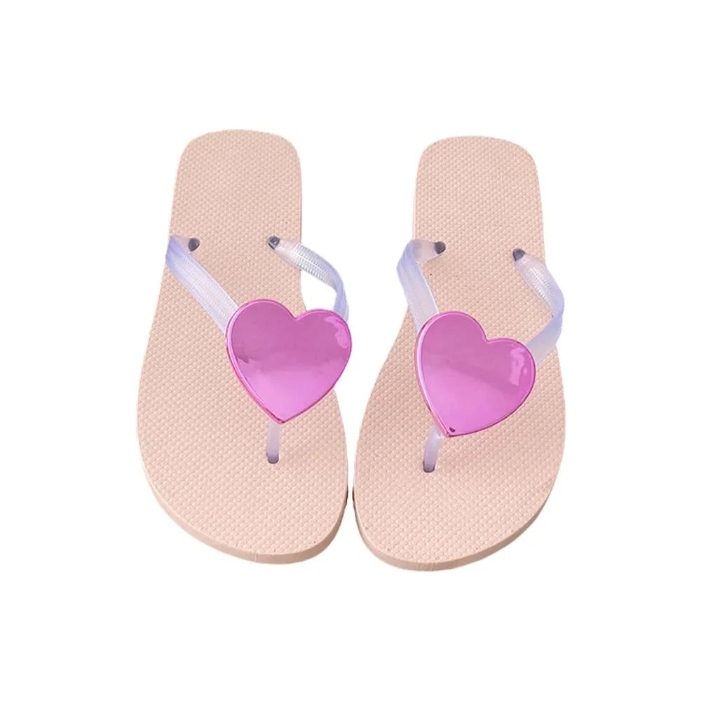 

Корейские женские шлепанцы с сердечком, непромокаемые праздничные приморские сандалии, нескользящая обувь для купания, пляжные тапочки для отдыха, женские и женские