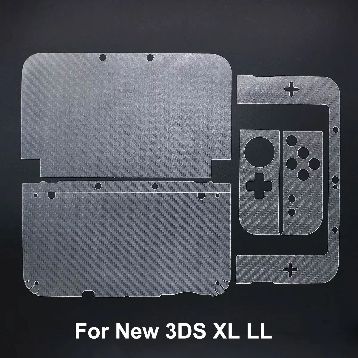 JCD For 2DS 3DS XL LL New 2DSXL 3DS CL Controller Skin Sticker Carbon Fiber Vinyl Skin Sticker Protector Accessories