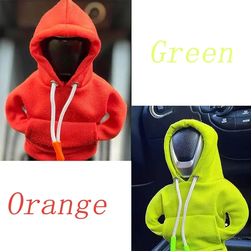 Opansten Car Gear Shift Washable Hoodie Decoration Funny Car Shift Lever Handle Kit Creative Universal Car Interior Accessories image 2
