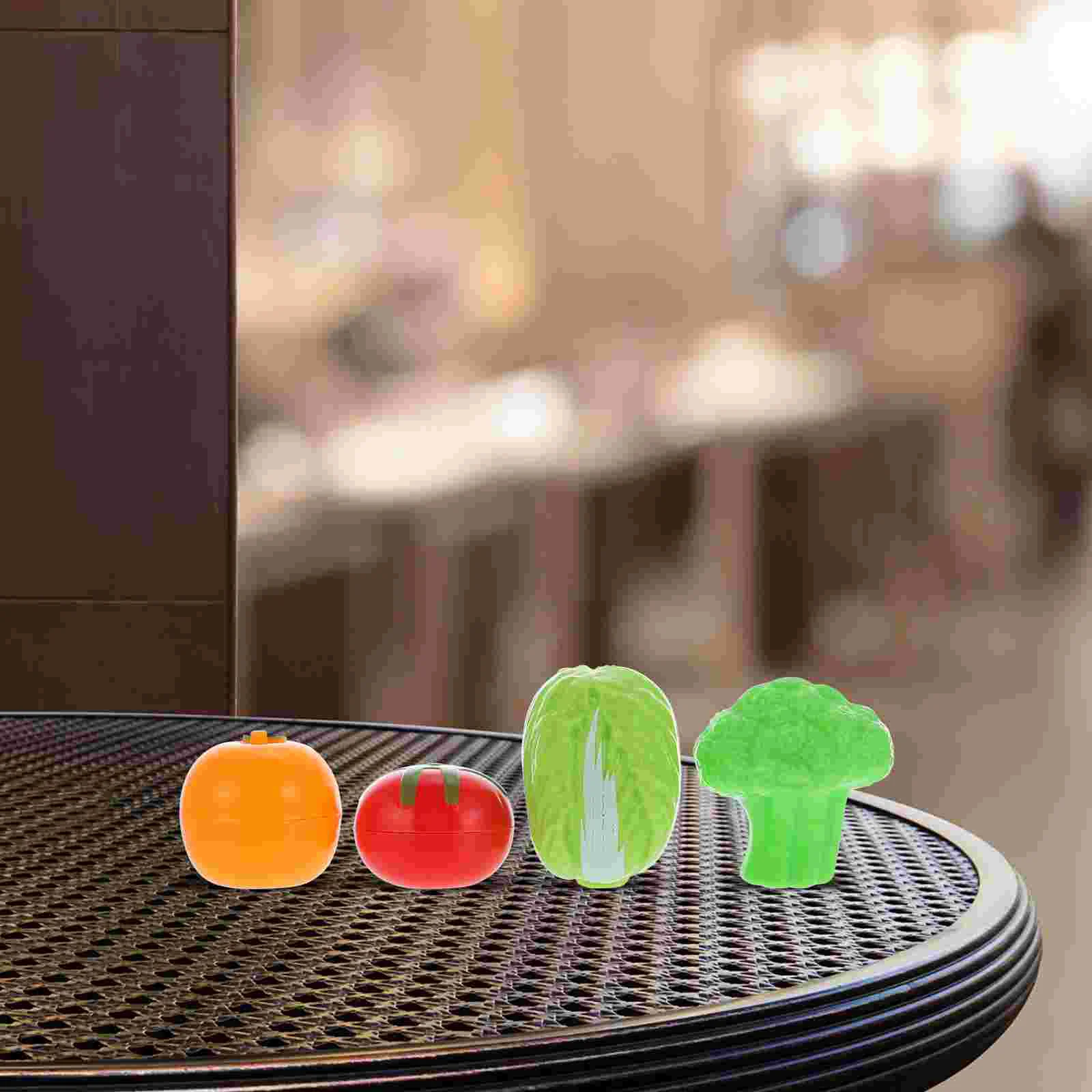 3 Sets Mini Fruit and Vegetable Model Fake House Accessories Miniature Scene Layout Fairy Garden