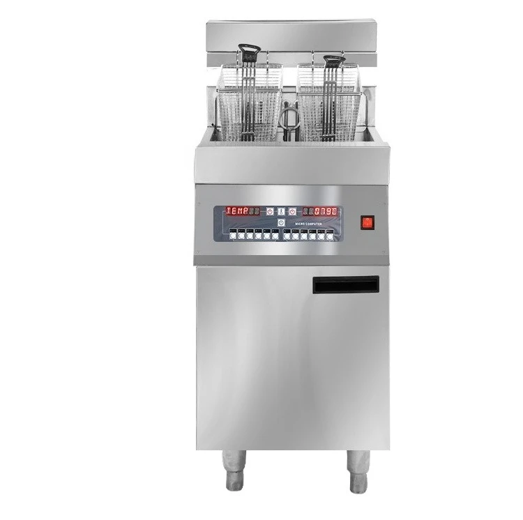 Vertical computer version electric fryer single cylinder double cylinder large capacity fryer automatic filter fryer lift