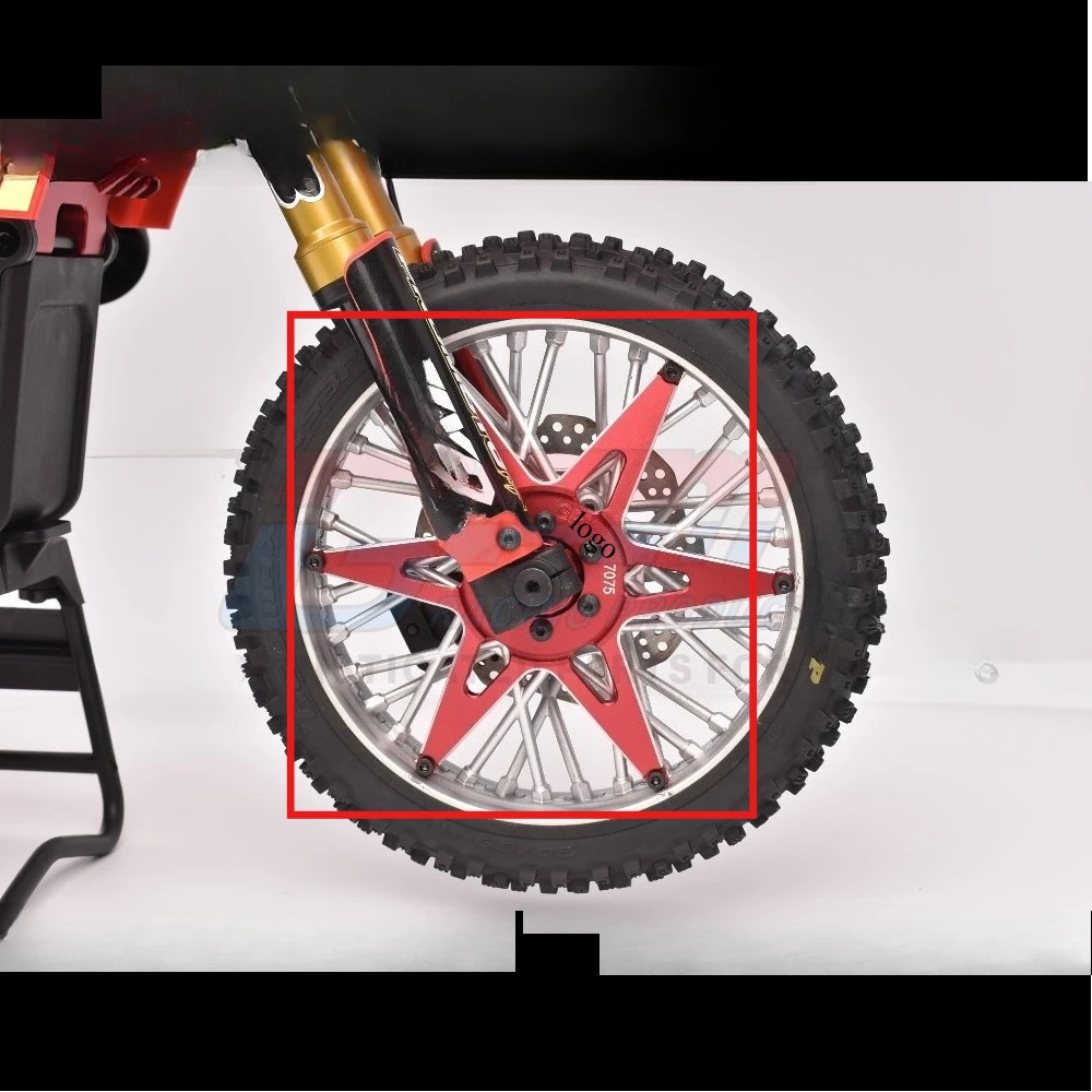 RC Motorcycle 7075 Front Rear Hub Support Chain Alignment Tool Spoke Support Plate for LOSI Promoto MX 1/4 custom size Accessory