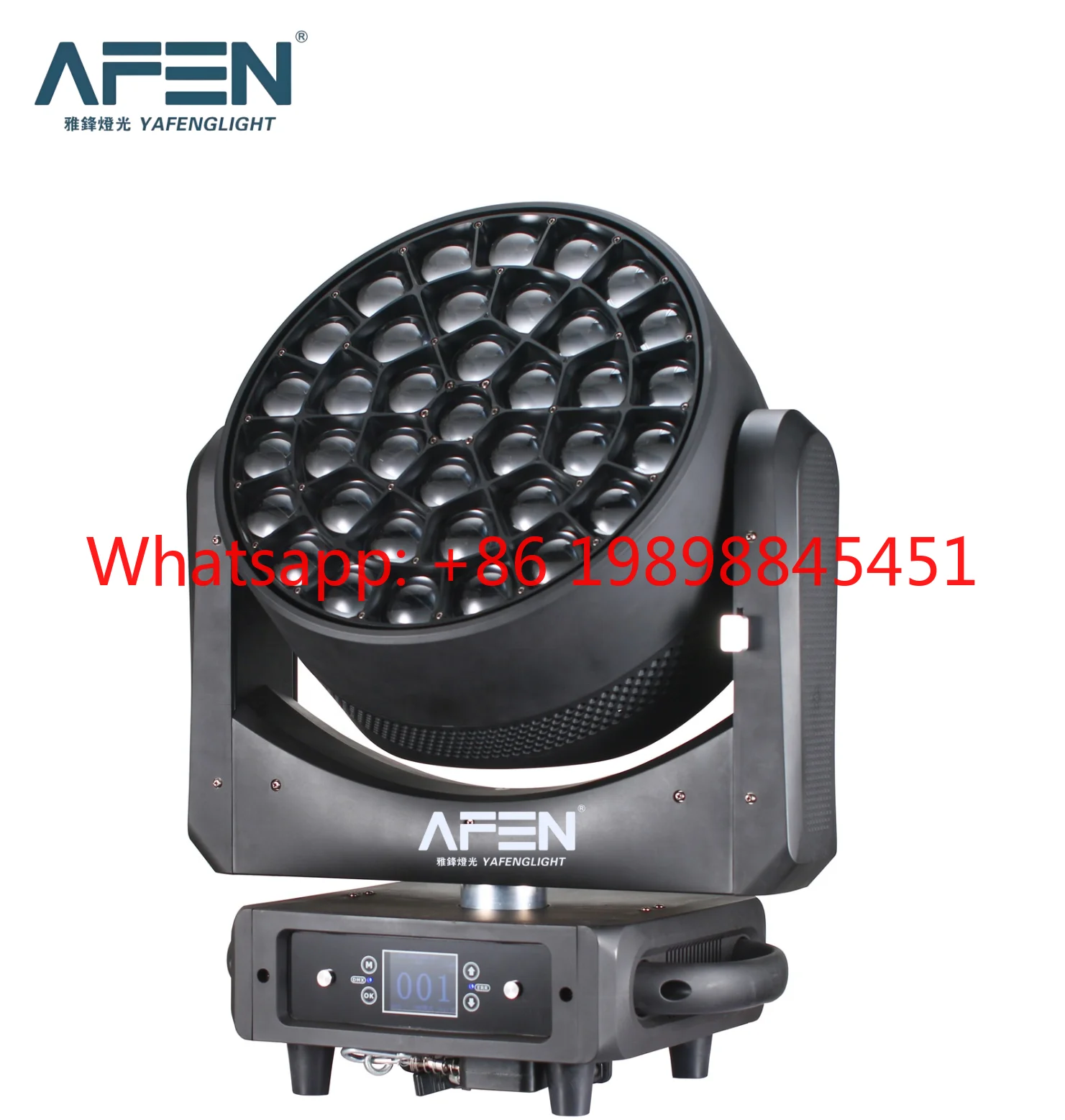 YAFENG 37Pcs*40W RGBW Bee Eye Moving Head Wash Light DMX512 Stage Event Lighting