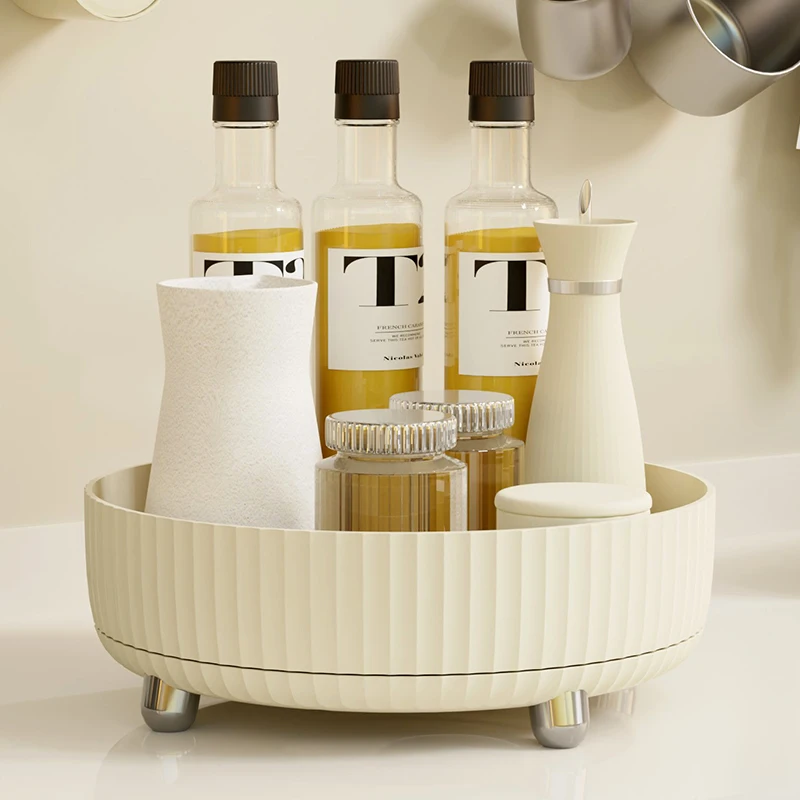 

Кухонный стол для гостиной, коробка для приправ, предметы домашнего обихода, многофункциональная легкая роскошная вращающаяся полка для приправ