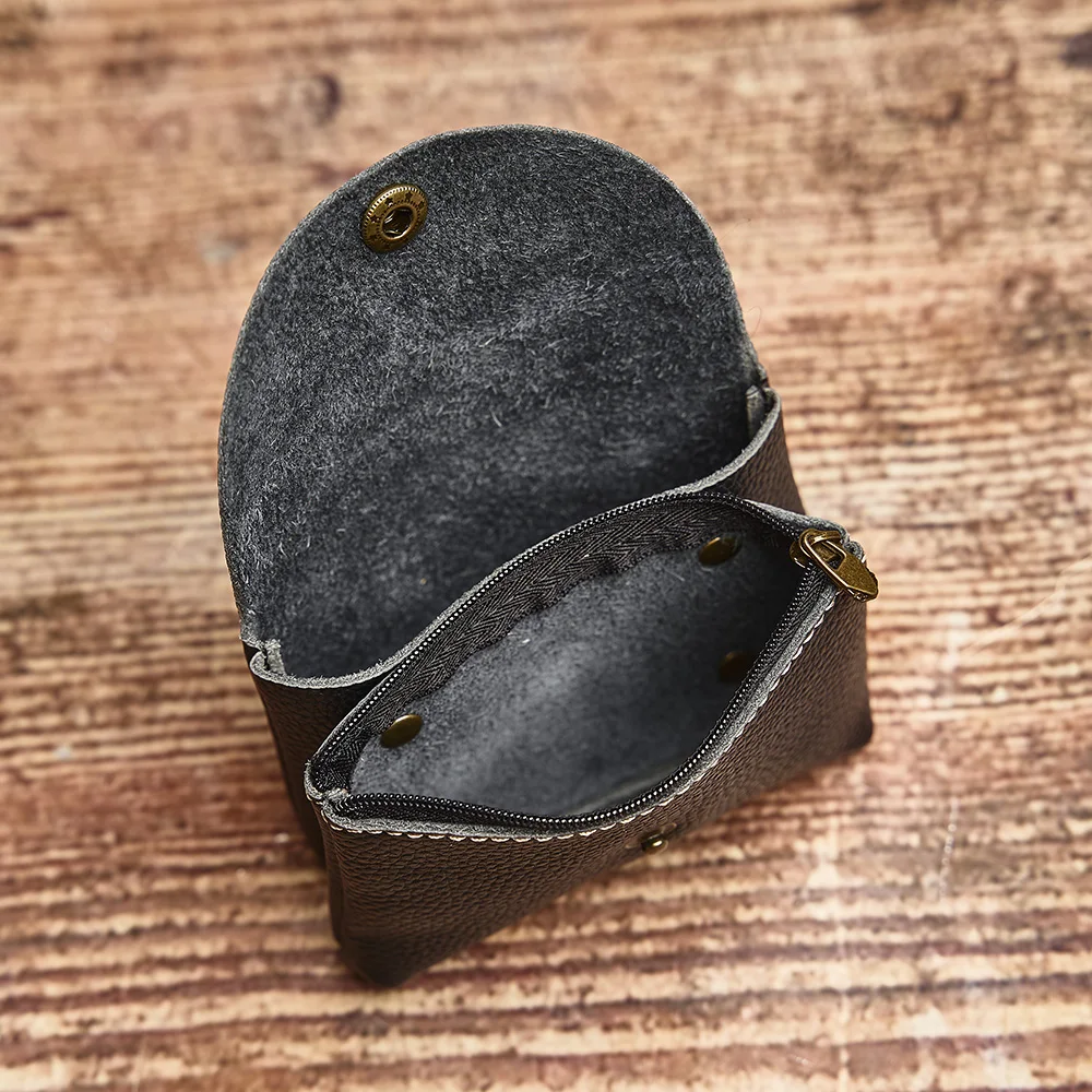 NUPUGOO Echtes Leder Retro Geldbörse männer Doppel Brieftasche Kleine Karte Tasche Männer Und Frauen Universal Münze Schlüssel Tasche – Detail 24