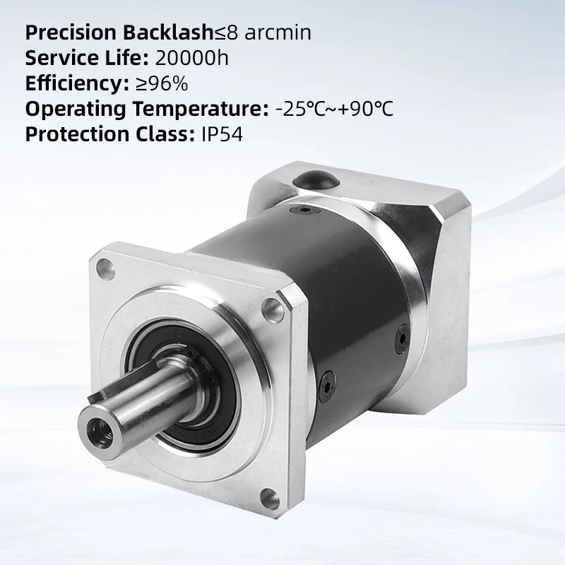 High Precision 60mm Planetary Gearbox Spur Gear 8arcmin Reducer Ratio 40:1 Suitable for 23-24 Stepper Motors/400w Servo Motors