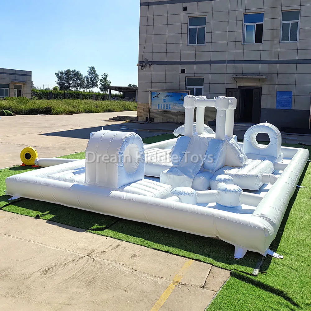 الباستيل PVC في الهواء الطلق نفخ بركة الشريحة لينة معدات اللعب ملعب للأطفال المياه الشريحة بركة عقبة الدورة