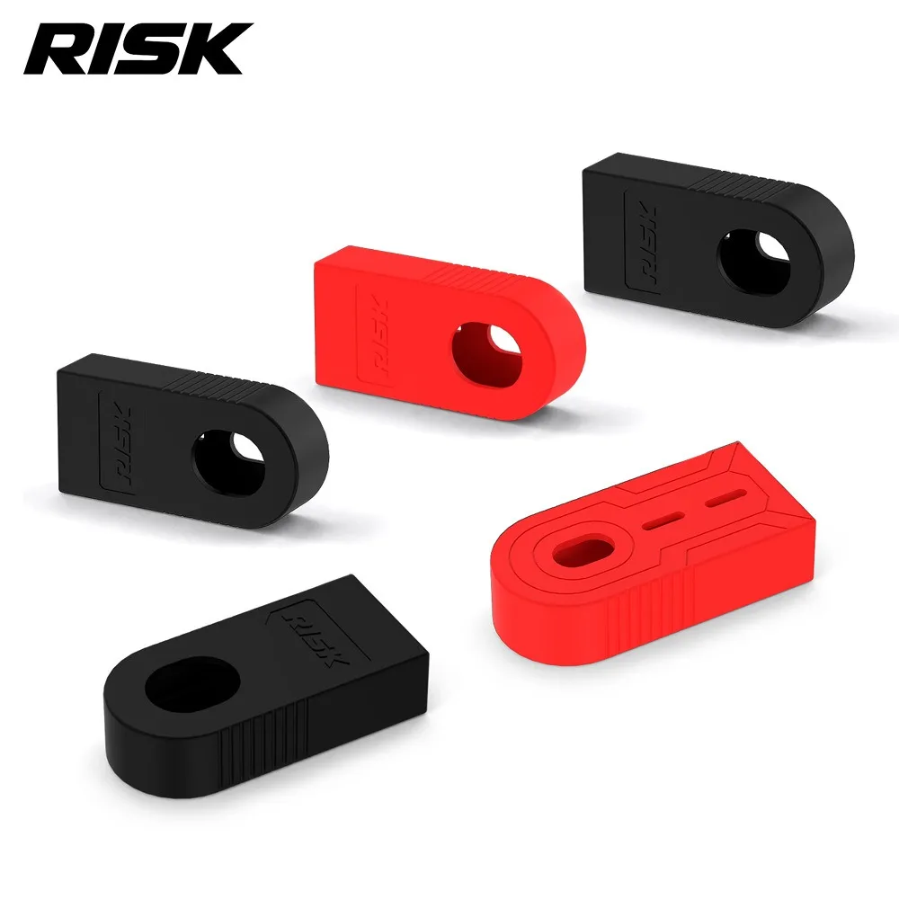 Protector de bielas RISK, cubierta protectora de silicona para el eje del pedal de bicicletas de montaña y de carretera, compatible con 105, UT, DA.