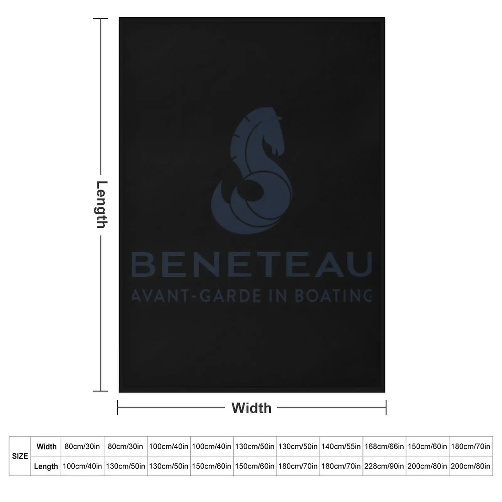 Beneteau Yachts Logo Fishing Boats Throw Blanket Kid'S Bed Fashionable Sofa Quilt Luxury Comforter Soft Blankets