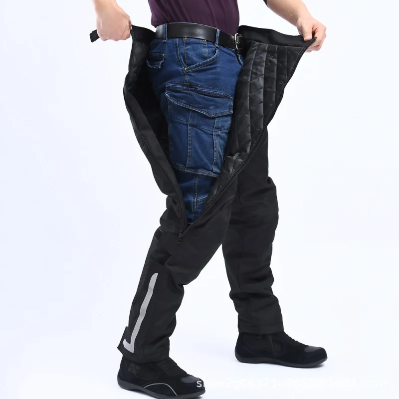 

New Outdoor Riding Windproof Pants, Anti Drop Motorcycle Riding Pants, Detachable Windproof and Windproof Pants