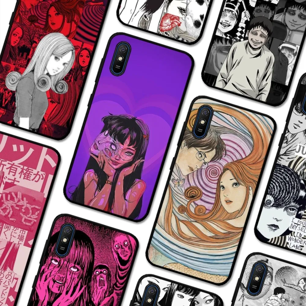 Junji Ito Phone Case For Redmi 5 6 7 8 9 10 Plus Pro 6 7 8 9 A GO K20 K30 K40 Pro Plus F3 Fundas