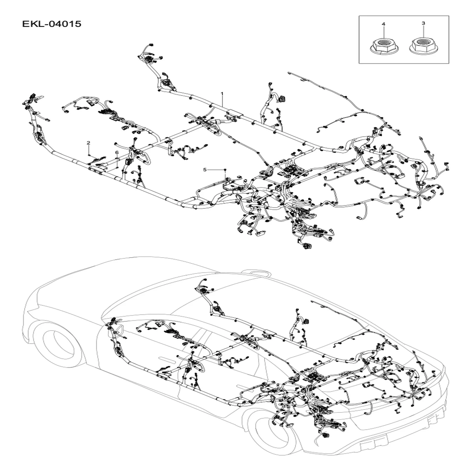 

For BYD SEAL Floor Harness EKEAT-4004300A