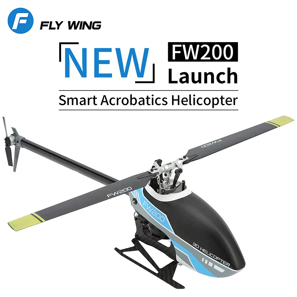 

Fly Wing FW200 RC Helicopter RTF 3D APP Adjust Automatic Return Brushless Remote Control with Charger Omnidirectional