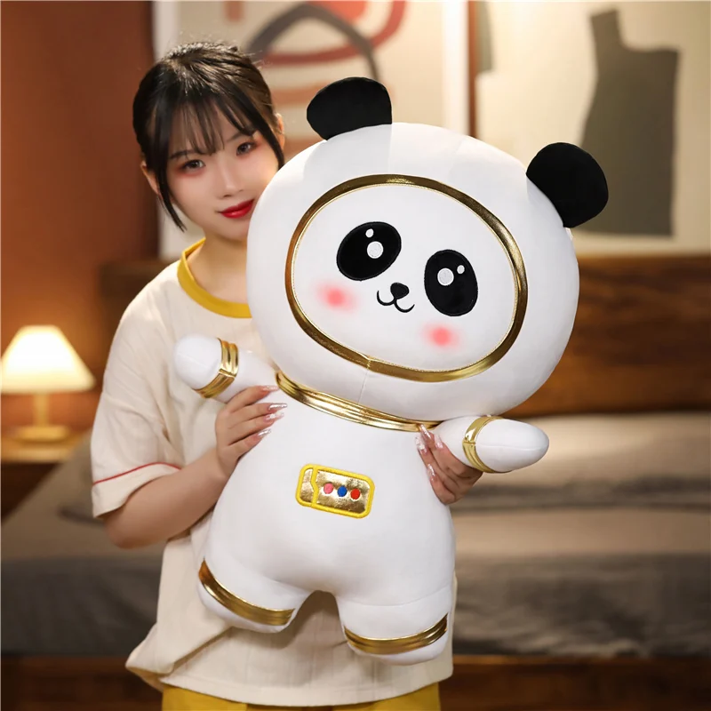 35-60cm Creative Space Astronaut Panda Plush Toy Cartoon Soft Stand Panda Toys Stuffed Pillow Kids Kawaii Birthday Xmas Gifts