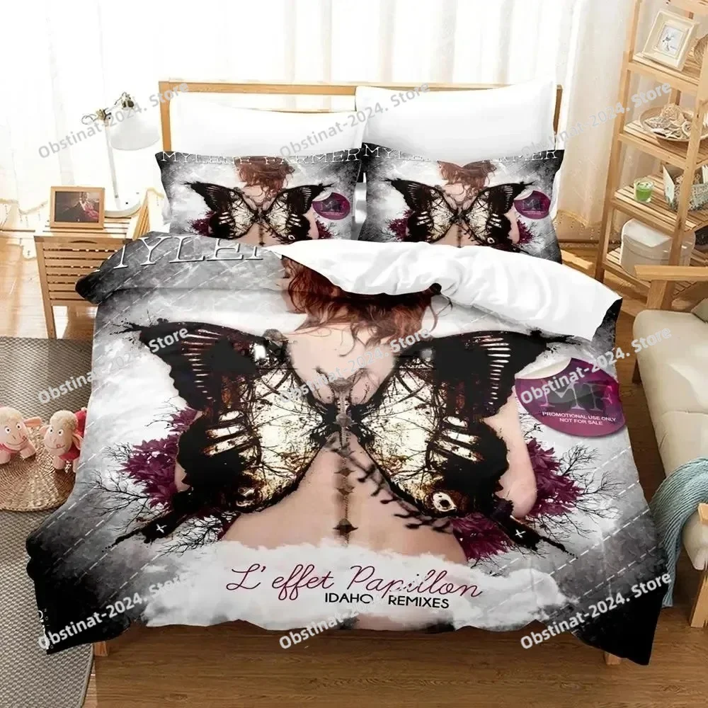 

Single Mylene Farmer Bedding Set Duvet Cover Bed Set Quilt Cover Pillowcase Comforter king Queen Size Boys Adult Bedding Set