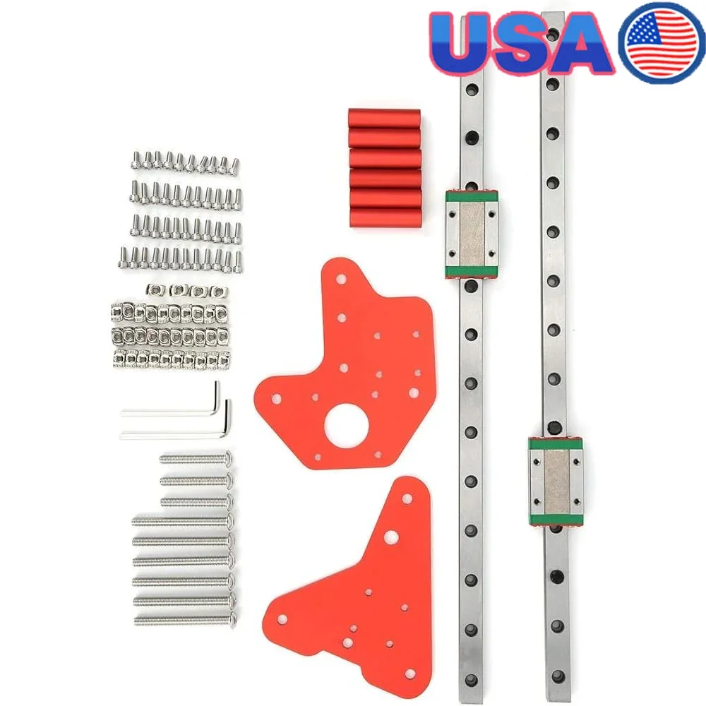 

Z Axis Linear Rail Guide Kit Steel Slider Ender-3 Pro V2 CR-10 High Accuracy Durable Smooth Movement