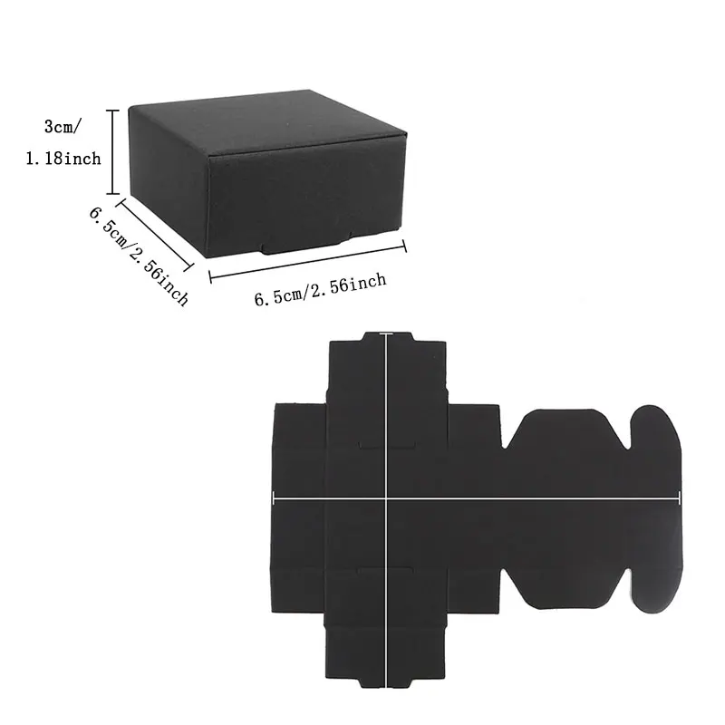 10/20/50 Stück Mini-Geschenkbox aus Kraftkarton, Geschenkbox für Schmuck, Seifenmünzen-Versandbox, für Festival-Partygeschenke, Hochzeitsdekoration – Detail 1