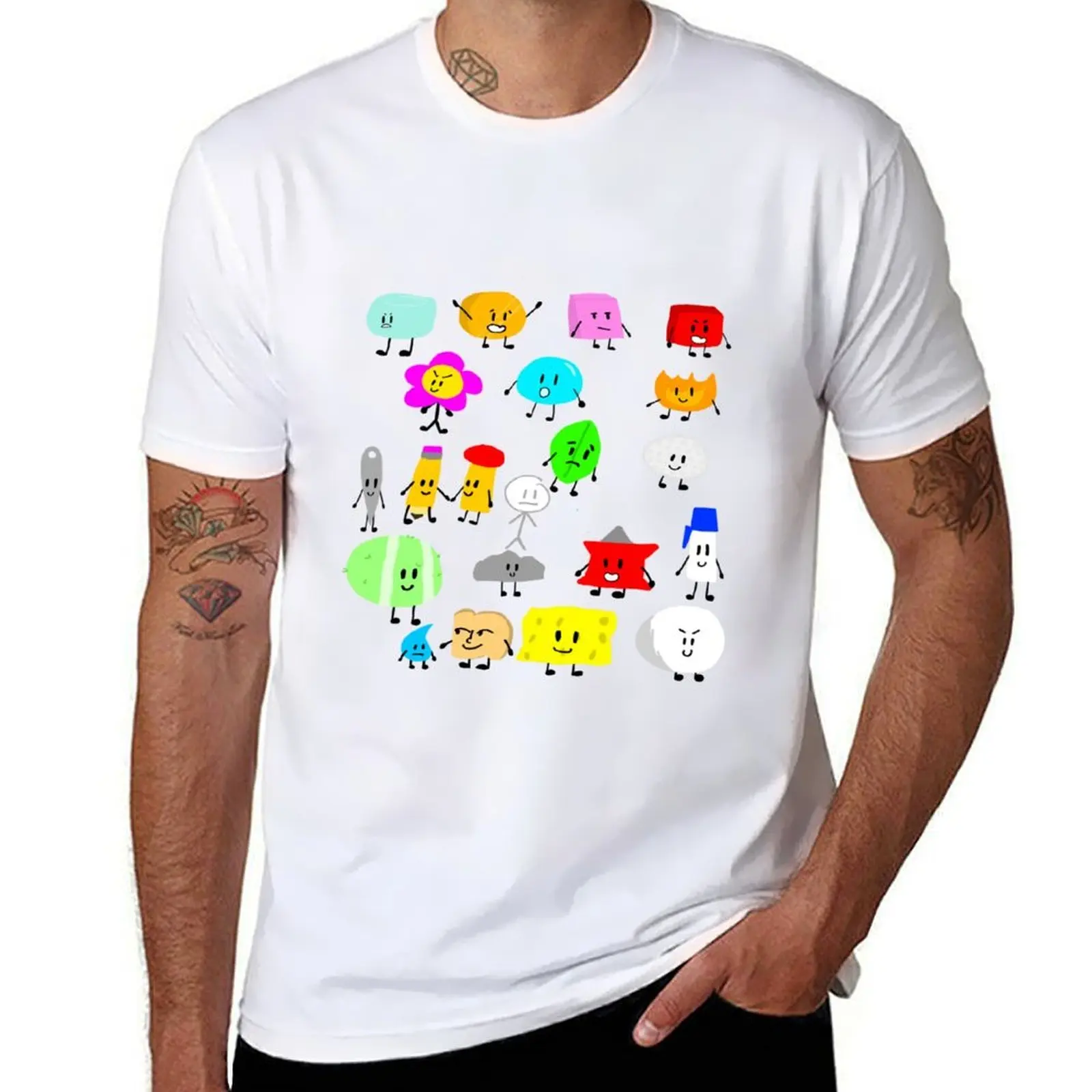 

BFDI Characters T-Shirt t shirt personalised man t shirt cotton T-Shirt