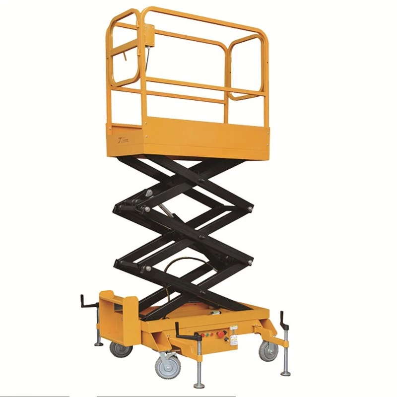 

Mobile electric lifting platform car Hydraulic platform car Semi-electric platform car can be non-standard