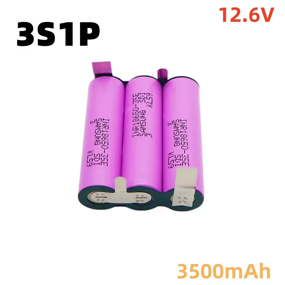 3S1P 3S2P 4S1P 4S2P 5S2P 18650 3500mAh/7000mAh electric drill 12.6V 16.8V 21V rechargeable lithium battery electric screwdriver