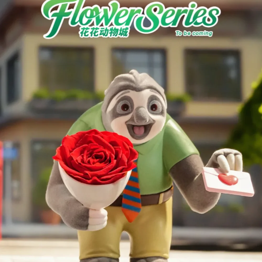 Figura originale Anime Zootopia Flower World Serie Blind Box Judy Fox Nick Action Figures Modello Doll Decor Bambini Desktop Colle