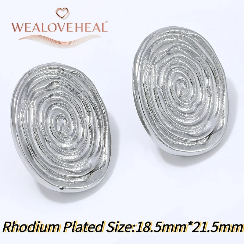 1 Paar 18K vergoldete Messing-Spiral-Ohrstecker für Damen, Baumring-Holzmaserung-Ohrringe für den täglichen Gebrauch, Party oder als Geschenk – Detail 23