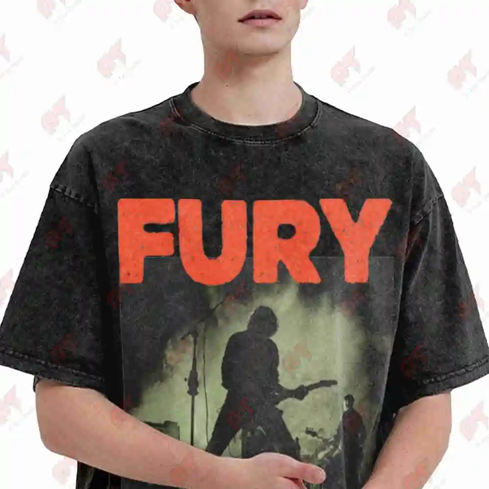 Fury In The Slaughterhouse 2025 Vintage Washed Tee Pure Cotton T-Shirt
