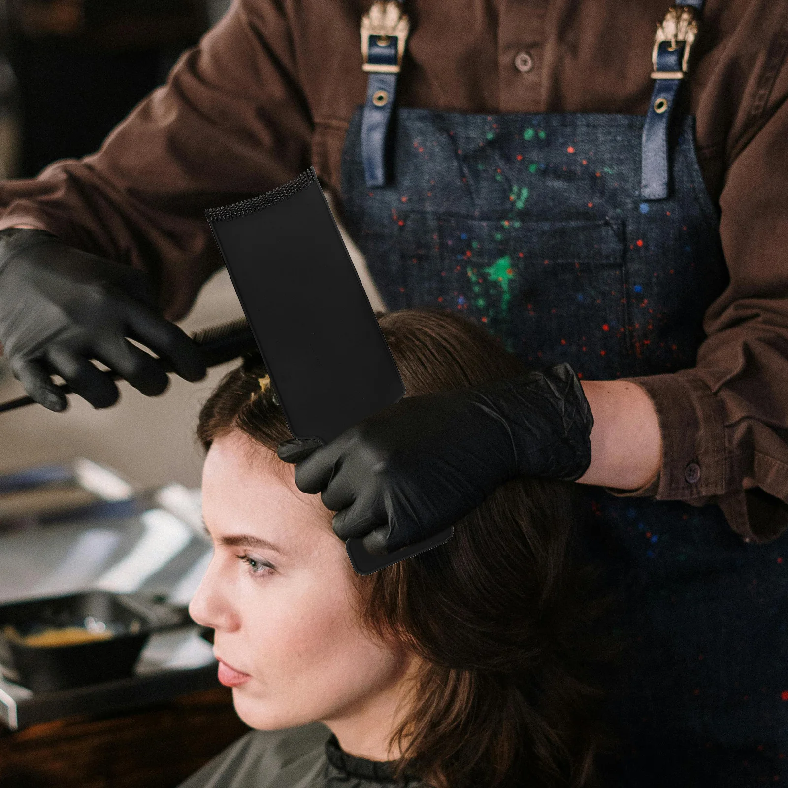 

3Pcs Hair Dye Tools Balayage Board Highlighting Paddle Professional Hair Coloring Kit DIY Home Use Blending Board