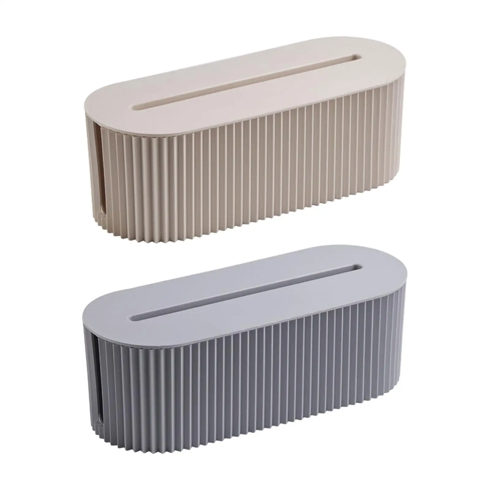 Cable Management Box Freestanding Hide Conceal Cable Organizer Box for Camera Power Outlets Protect TV Computer Home Office